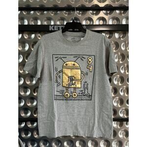 Keith Haring Gold Robot | Size Medium | Uniqlo MoMA SPRZ NY | Rare